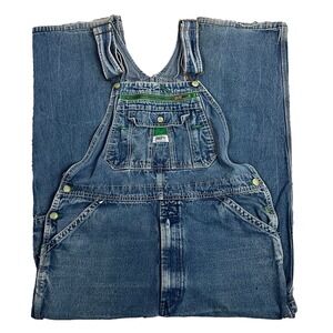 Liberty Overalls Mens 36x32 Blue Denim Bib Workwear Carpenter Work Jeans Vintage